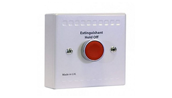 Kentec KB91000M10 Sigma Si Extinguishant Hold Off Unit, Red Button (BS7273)