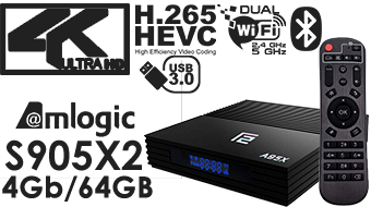 A95X F2 Amlogic S905X2 Android 9.0 4K Smart TV Box 4GB 64GB DUAL WIFI BT