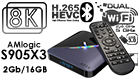 A95X F3 Amlogic S905X3 Android 9.0 Support 8K 24fp RGB Light TV Box 2GB/16GB
