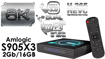 A95X F3 Slim Amlogic S905x3 Android 9.0 8K Video Decode TV Box 2GB/16GB USB3.0