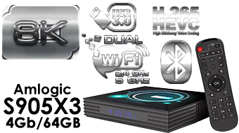 A95X F3 Slim Amlogic S905x3 Android 9.0 8K Video Decode TV Box 4GB/64GB USB3.0