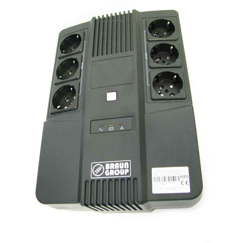 Highenergy AIO600(Schuko) UPS 600VA/360W, pF 0.6, AIO (All-In-One) Line-Interactive 