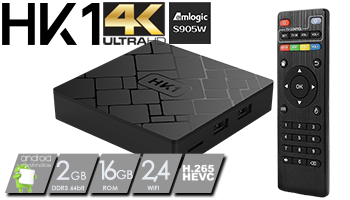 HK1 Amlogic S905W Android 7.1 KODI 18.0 2GB/16GB 4K TV BOX WIFI LAN
