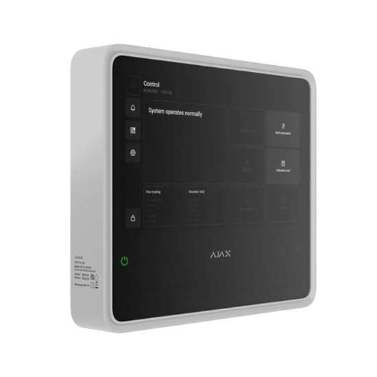 Ajax 125732.315.WH EN54 Fire Hub Jeweller Wireless Touchscreen Alarm Control Panel White