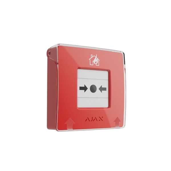 Ajax 60815.171.NC1 EN54 ManualCallPoint Red Jeweller Wireless Manual Call Point