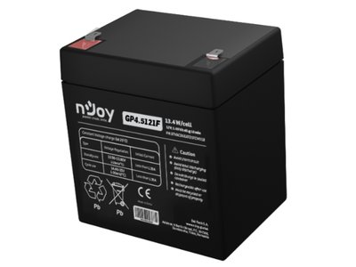 Njoy BTVACDUEATD1FCW01B Battery 12V 13.4 W/cell – 4.5Ah VRLA 