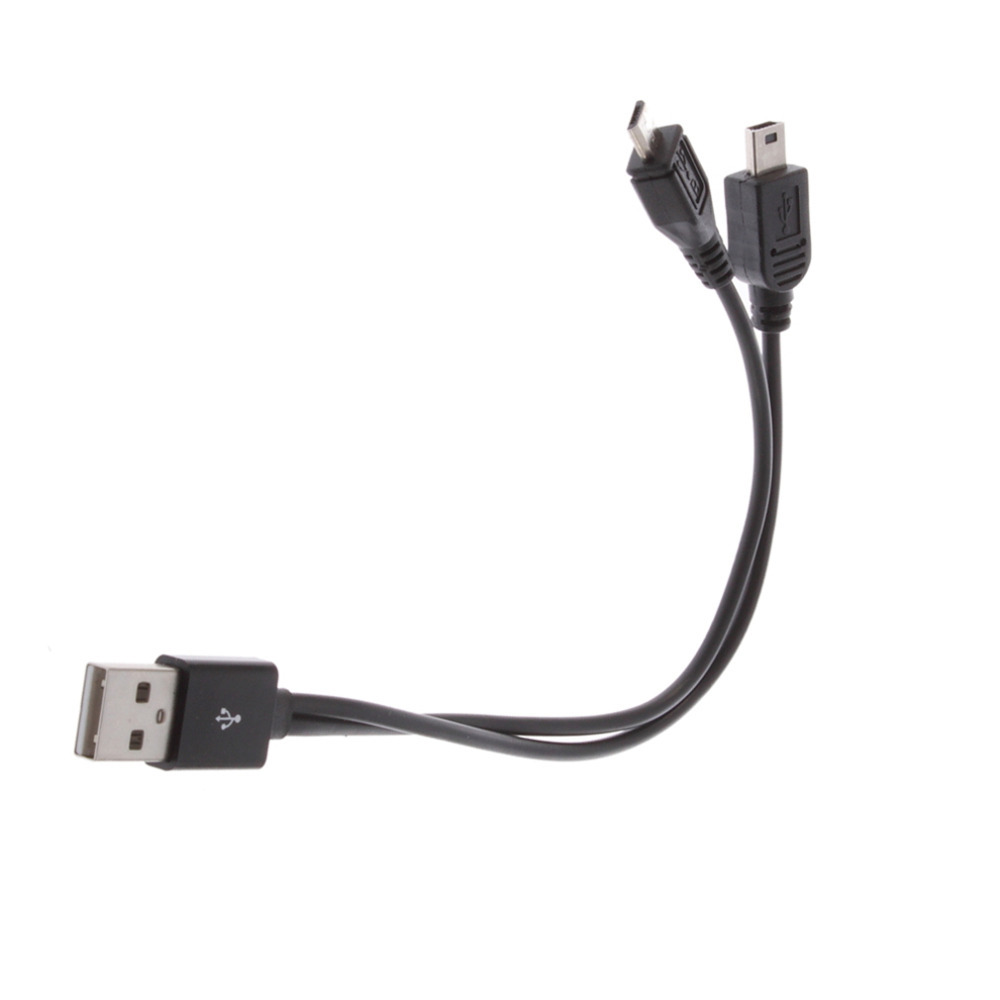 DeTech Cable USB - Mini / Micro USB, 20сm - 18112