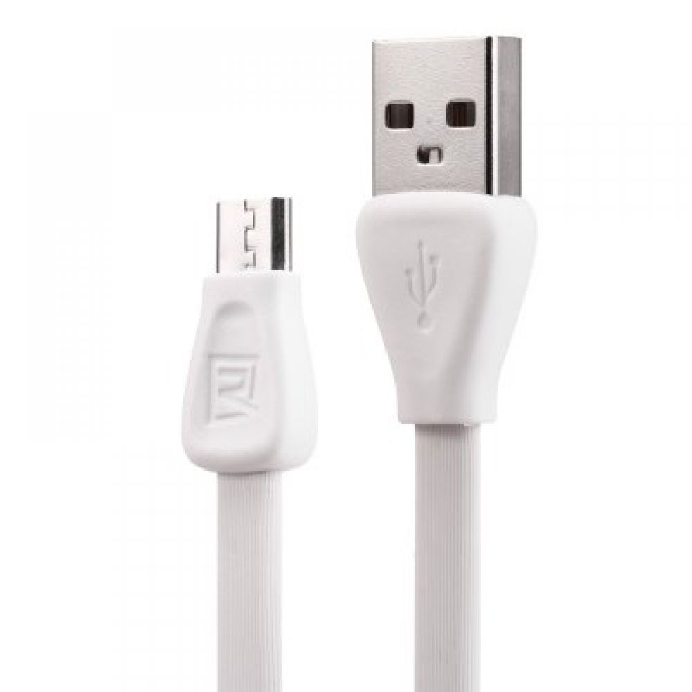 Remax Martin RC-028m,Data cable micro USB Flat, 1m, White - 14352 