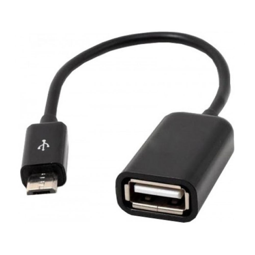 OEM Adapter micro USB - USB F, Black - 14235