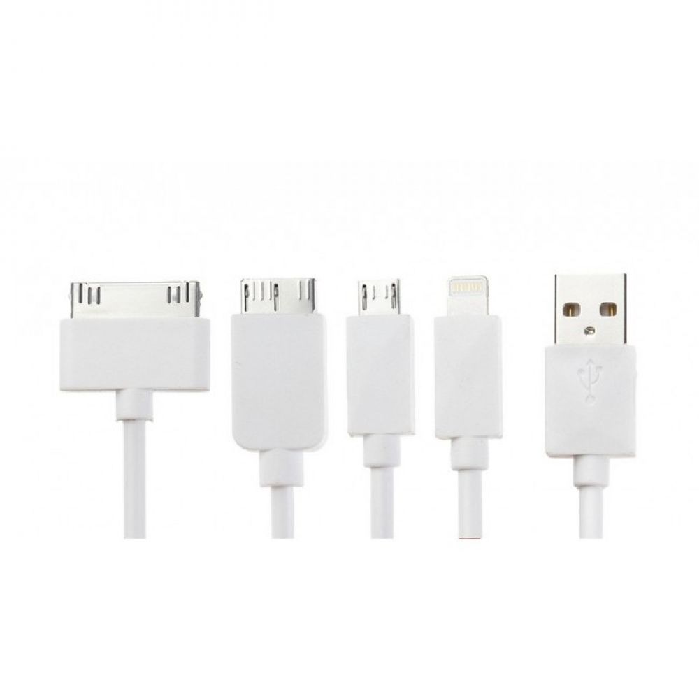 OEM Cable 5 in 1, USB - micro USB / USB 3.0/ iPhone 8 pin/30pin/ SAMSUNG TAB 30 pin - 14211 