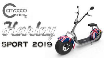 HARLEY ELECTRIC SCOOTER CITYCOCO SPORT 2019 ENGLAND 1000 W 12 AH BATTERY