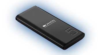 CANYON CNE-CPB05B Power bank 5000mAh Li-poly battery, with Smart IC, Black