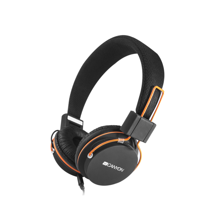 CANYON CNE-CHP2 headphones, detachable cable with microphone,black