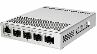 MikroTik CRS305-1G-4S+IN Five-port desktop switch with one Gigabit Ethernet port and four SFP+ 10Gbp