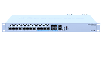 MikroTik CRS312-4C+8XG-RM Switch 10G RJ45 Ethernet ports and SFP+