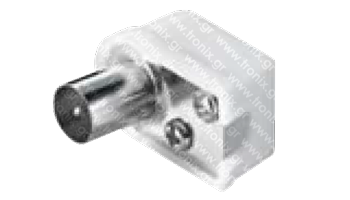 FS 1 ML COAXIAL CS1002 Φις Βυσματα αρσενικα γωνιακα Kεραιας RF Connector jack to coaxial plug 9.5 mm