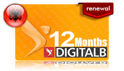 Digitalb 12 Month (Albania) κανάλια channels renewal subscription