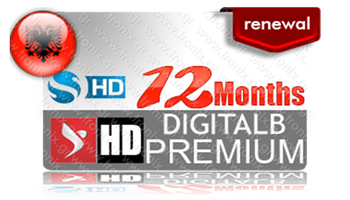 Digitalb Premium HD 12 Month (Albania) κανάλια channels renewal subscription