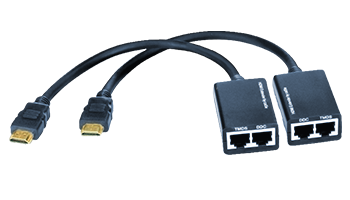 HDMI Cable Extender, 30 meters with 1080P resolution on UTP cable CAT-5e/6 DK168-30M