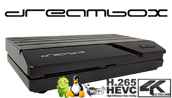 Dreambox One 4K UHD 2160p H.265 E2 Linux Android Dual Wifi 2xDVB-S2X MIS Sat Receiver