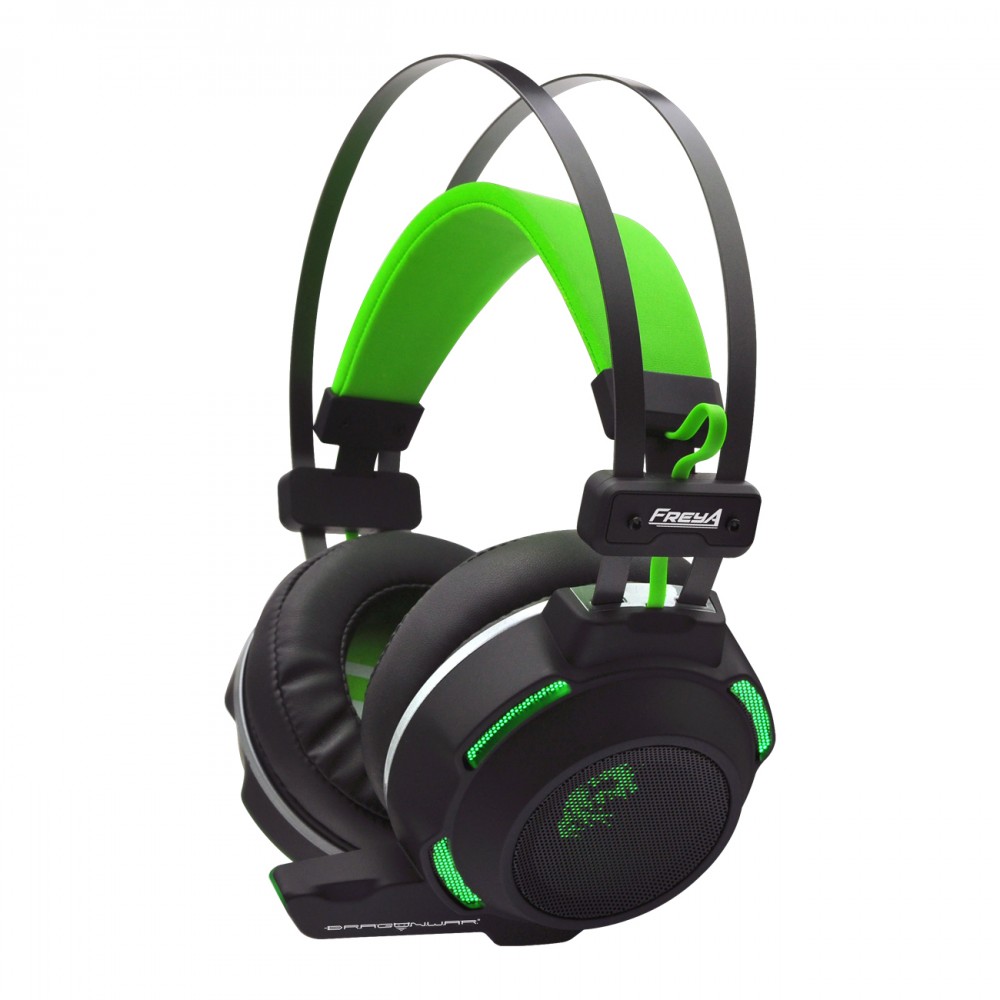 Dragon War, Freya GHS-007 Gaming headset, Backlit, Black - 20354