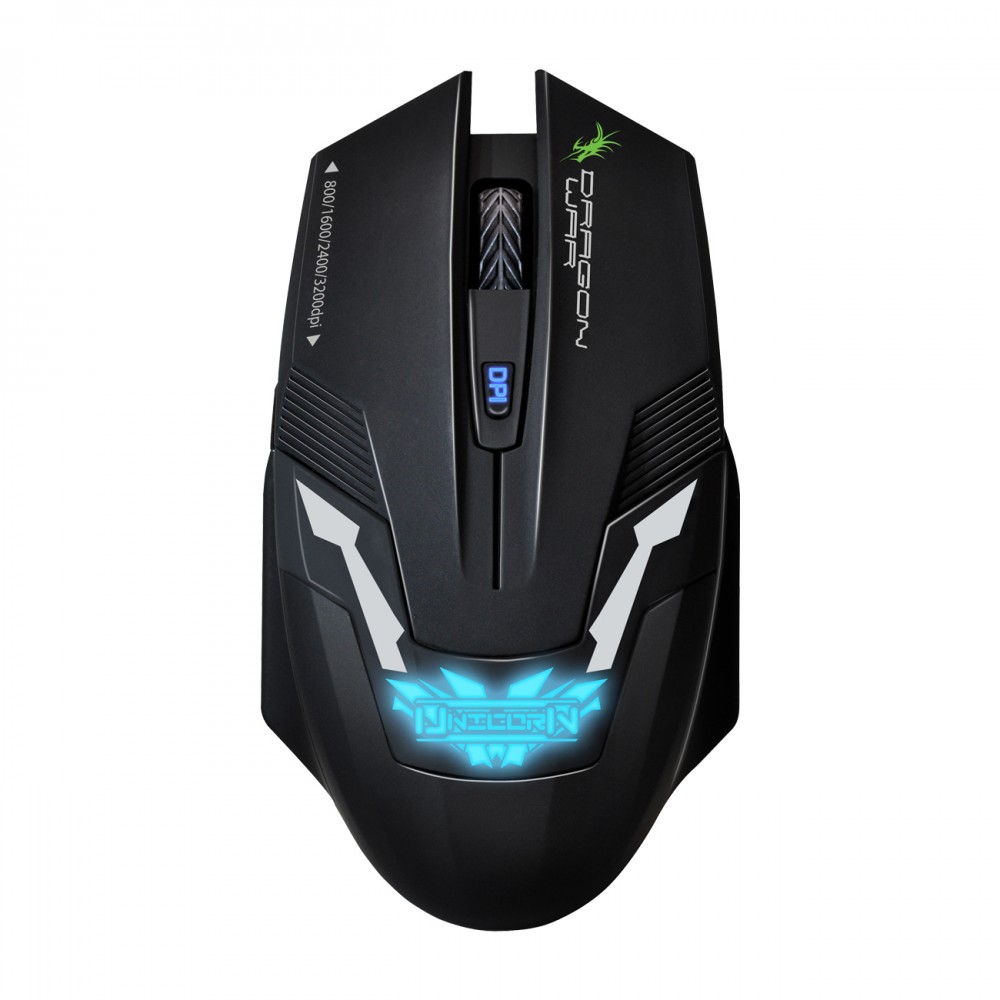 Dragon War, Unicorn G8,Gaming Mouse, ON-TO-GO, +Mousepad, Black - 621