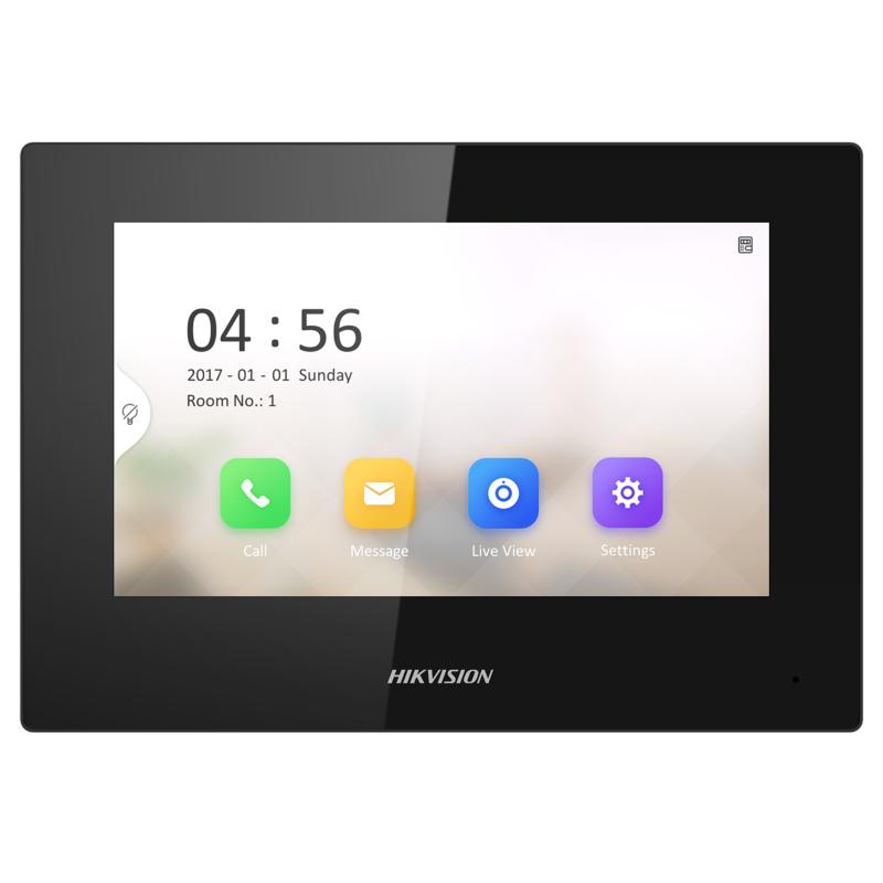 HIKVISION DS-KH6320-LE1(B) Monitor panel, 7" Touch Screen color display 1024x600