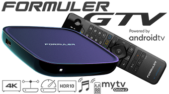 Formuler GTV IPTV Receiver powered by Android TV and Google