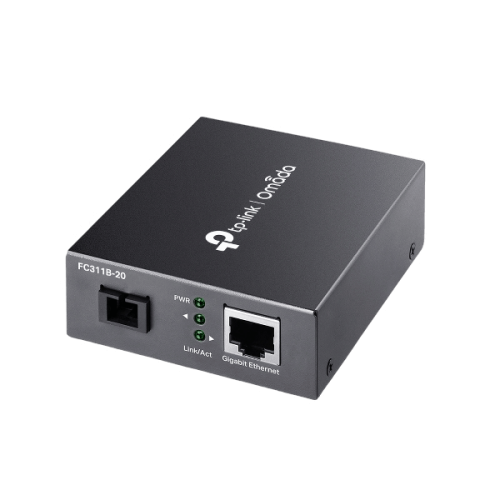 TP-Link TL-FC311B-20 Gigabit WDM Media Converter | SC Fiber to RJ45 | 20 km Rang