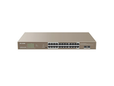 IP-COM G1126P-24-410W switch 24-port Layer 2 optimized for video surveillance