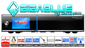 GigaBlue HD QUAD PLUS SAT Receiver Δορυφορικος Δεκτης Linux