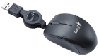 Genius Micro Traveler Wired Mouse Black