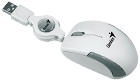 Genius Micro Traveler Wired Mouse white