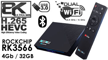 H96 Max Rk3566 4GB RAM 32GB ROM Dual WiFi 1000mbs TV Box Android 11.0 Quad Core 8K Set Top Box 
