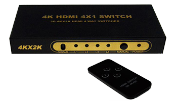 HDMI switch 4 Port HDMIS4-1 4KDK404