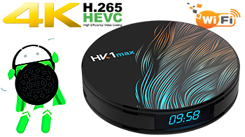 HK1 MAX Android 9.0 TV Box 4GB 32G RK3318 Quad core Dual WIFI Bluetooth
