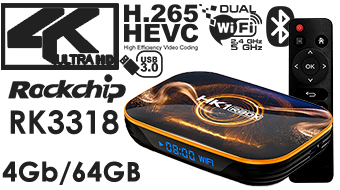 HK1 RBOX R1 Android 10.0 4K TV Box Rockchip RK3318 4GB 64GB Dual WiFi BT