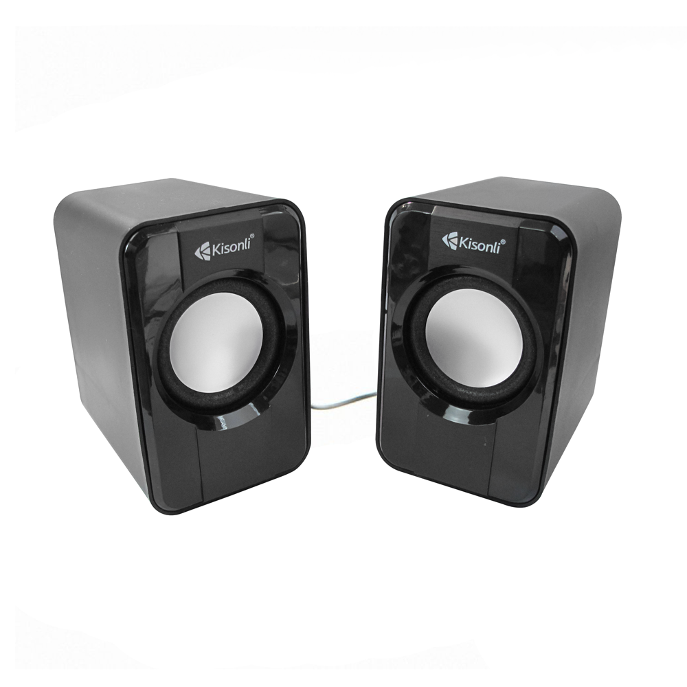 Kisonli S-444 Speakers 2x3W, USB, Black - 22060