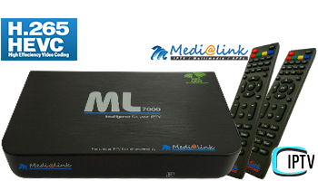 Medialink STB ML 7000 HEVC H265 IPTV receiver