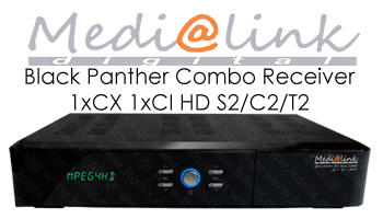 Medialink Black Panther 1xCX 1xCI HD S2/C2/T2 Combo IPTV Receiver ΔΟΡΥΦΟΡΙΚΟΣ ΔΕΚΤΗΣ
