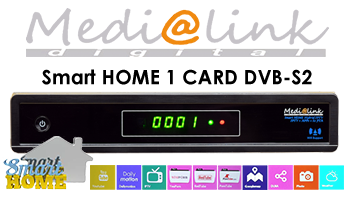 Medialink Smart Home 1200 1 CARD DVB-S2 + IPTV Sat Receiver FullHD Youtube