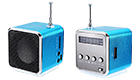 OEM Mini MP3 Player TDV-26 - Fm Radio Aluminum Speaker
