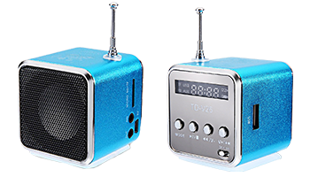 OEM Mini MP3 Player TDV-26 - Fm Radio Aluminum Speaker