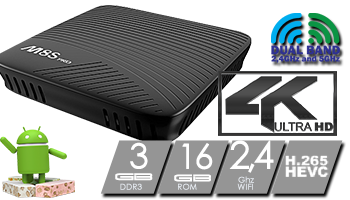 Mecool M8S PRO L Android TV OS 3GB/16GB 4K S912 Voice Remote 802.11ac WiFi Bluetooth LAN HDMI
