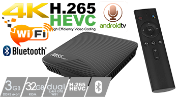 Mecool M8S PRO L Android TV OS 3GB/32GB 4K S912 Voice Remote 802.11ac WiFi Bluetooth LAN HDMI