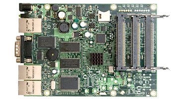 Mikrotik CA433U RB433AH 680MHz CPU, 128MB RAM, 3x Ethernet, 3x miniPCI, RouterOS L5