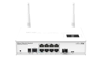 MikroTik CRS109-8G-1S-2HnD-IN, 600MHz, 128MB, 8xGE, 1xSFP, Layer 3, License level 5, PoE in