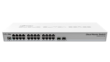 MikroTiK CRS326-24G-2S+RM 24 Gigabit port switch with 2 x SFP+