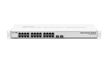Mikrotik CSS326-24G-2S+RM SwOS powered 24 port Gigabit Ethernet switch with two SFP+ 