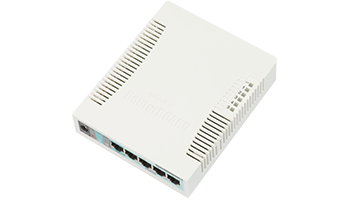 MikroTik RB260GS Switch Managed 5xGE, 1xSFP, PoE in, Atheros, SwOS